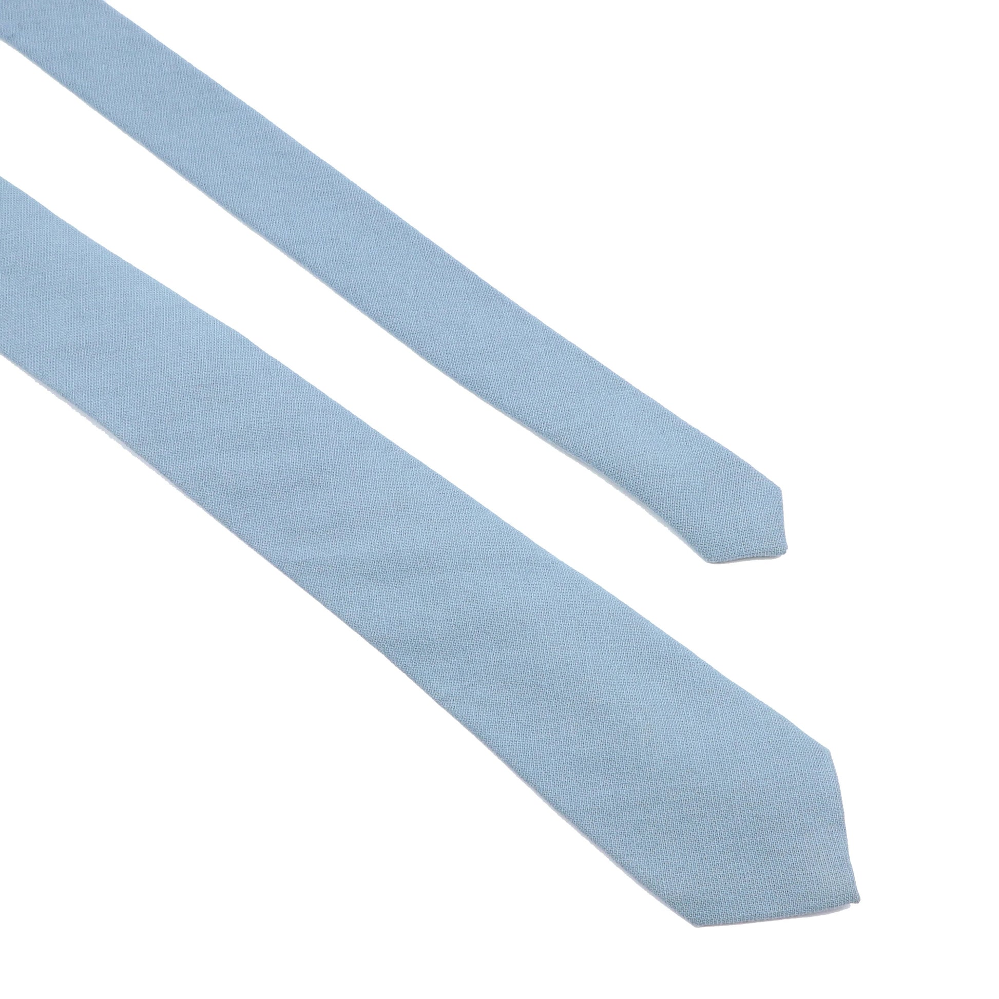 Wed Cotton Tie Solid Color Necktie For Man Woman Blue Pink Yellow Skinny Slim Ties Fashion Wedding Party Gifts Men Accessories Good Vibrations