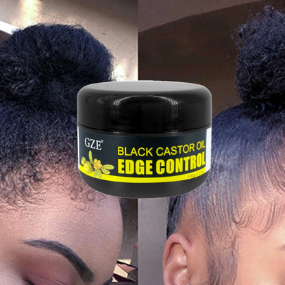 GZE African Black Castor Extra Hold Braid,Contains Black Castor Oil & Coconut Oil Edge Control, Hair Wax Gel for Women Good Vibrations