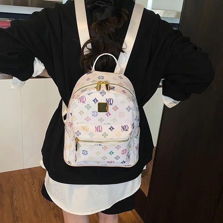 Fashion-Forward Ladies Crossbody Bag - Designer Leather Handbag Adjustable Shoulder Strap Elegant Evening Use Good Vibrations