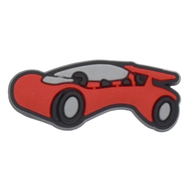 Shoe Charms for Crocs Accessories
 Sports Car Shoes Charm for Croc Decorations Pins Men Accessory Jeans Woman Clogs Clips Badges Good Vibrations