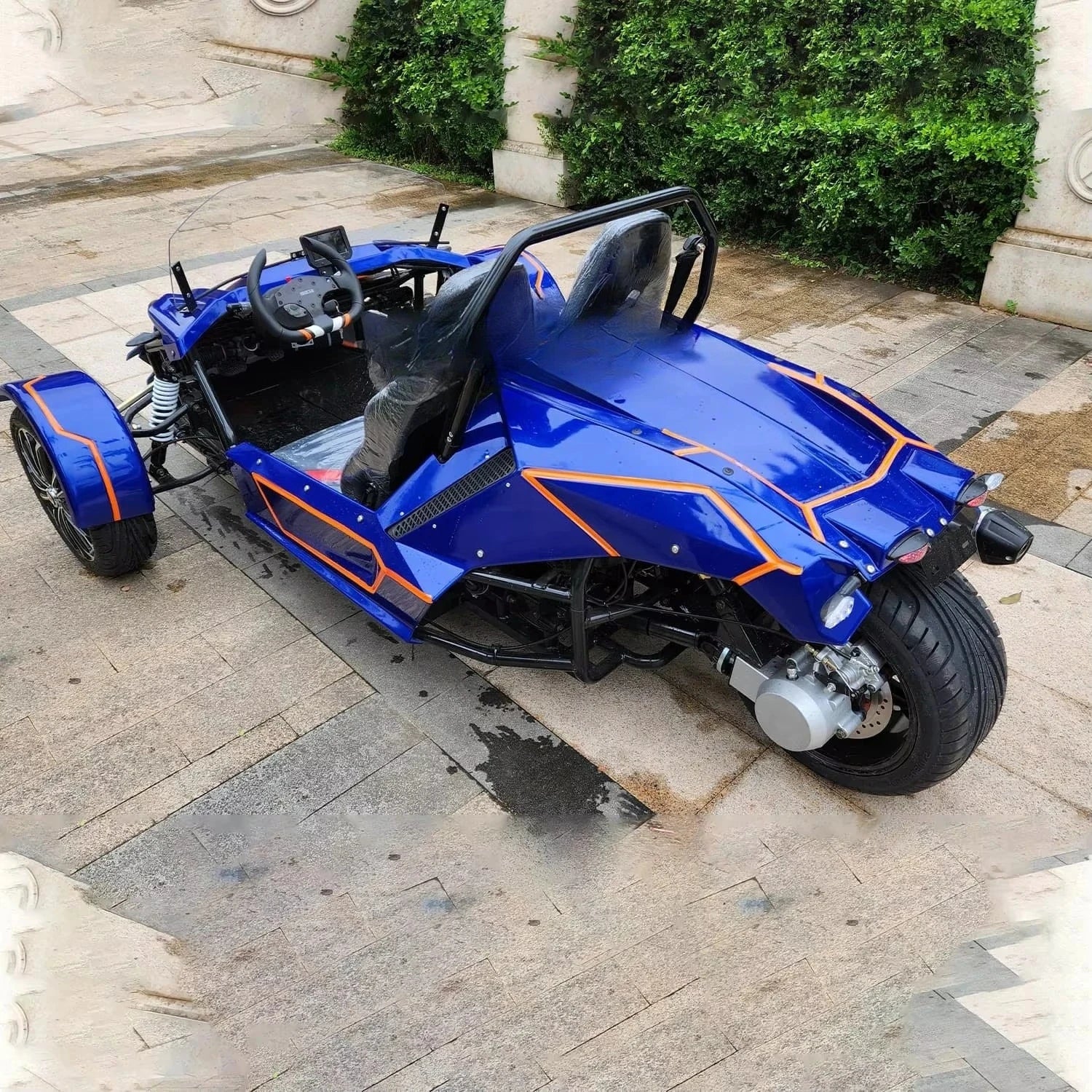 gasoline off-road vehicle tricycle motorcycle 3 wheels 350CC car ZTR tricycle automatic transmission electric tricycle Good Vibrations