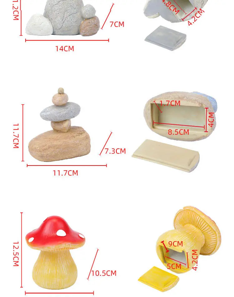 Sight Secret Rock Stone Shape Key Safe Box Hidden Storage Compartment For Home Garden RV Spare Keys Safes Free Gift Zipper Bag GOOD Vibrations Adult Super Store