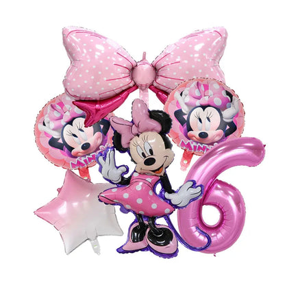 Disney Pink Minnie Mouse One Year Old Birthday Party Supplies Cup Plate Kids Girl Birthday Party Decor Disposable Tableware Set Good Vibrations