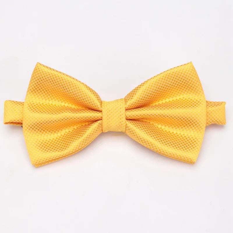 Men Bowties Solid Color Butterfly Wedding Necktie for Boys Girls Candy Bowknot Accessories Plaids Multicolor Adjust Neck Bow Tie Good Vibrations