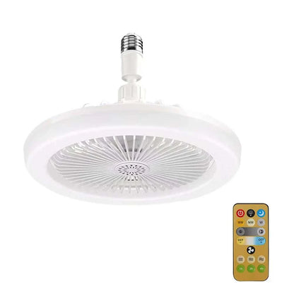Rotatable 3in1 Ceiling Fan with Remote Control Lighting Lamp E27 Converter Base Lighting Base Bedroom Living Room Miflame Good Vibrations