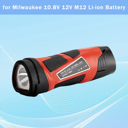 LED working light lamp Worning Light for Milwaukee 10.8V 12V M12 Li-ion Battery Tool Parts Good Vibrations