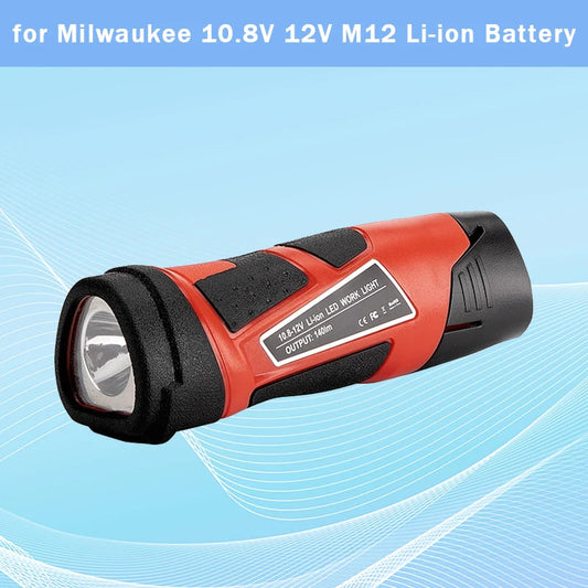 LED working light lamp Worning Light for Milwaukee 10.8V 12V M12 Li-ion Battery Tool Parts Good Vibrations