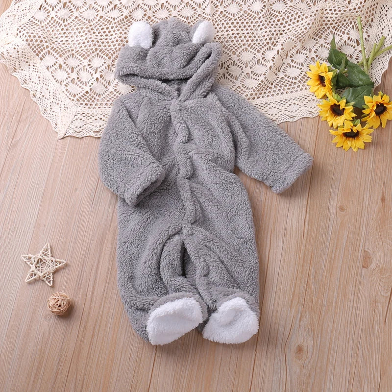 Humor Bear Autumn Cartoon Style Winter Long Sleeve Baby Boys Girls Rompers Toddler Kids Playsuit Jumpsuits Baby Clothes Good Vibrations