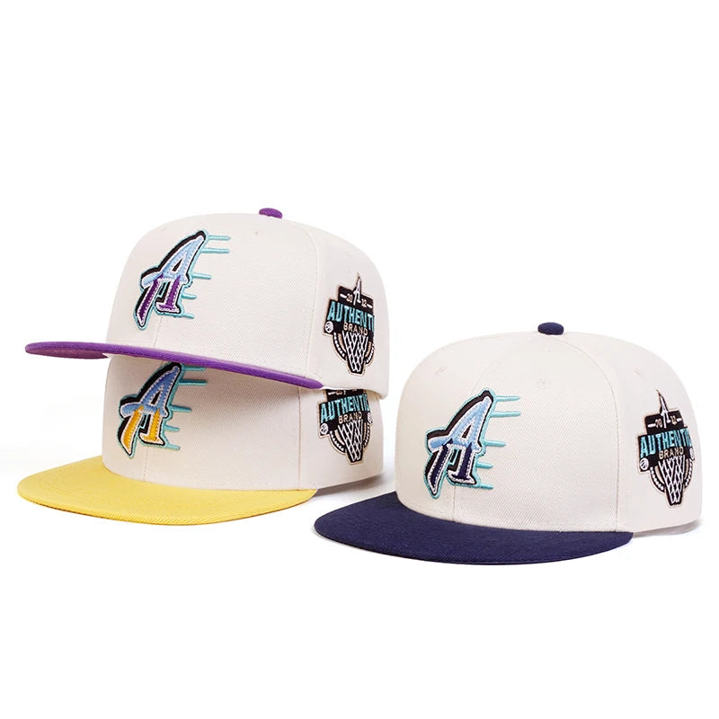 Unisex A Letter Embroidery Side Basketball Hip-hop Hats Spring Autumn Outdoor Adjustable Casual Baseball Caps Sunscreen Hat Good Vibrations