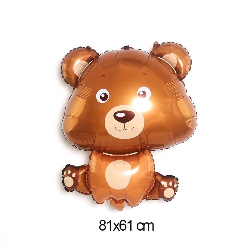 Woodland Animals Birthday Decoraiton Balloon Fox Hedgehog Raccoon Deer Bear Helium Foil Balloons Forest Theme Party Decor Good Vibrations