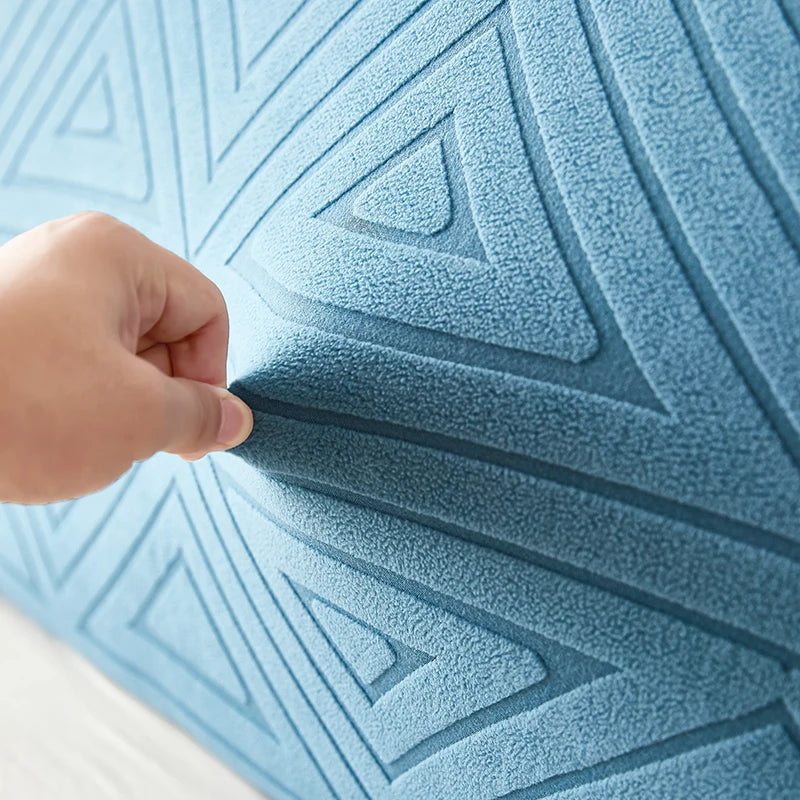 Bedhead protective cover, dirt proof, high elasticity, easy to install, universal bedside cover for all seasons, bedside cover Good Vibrations