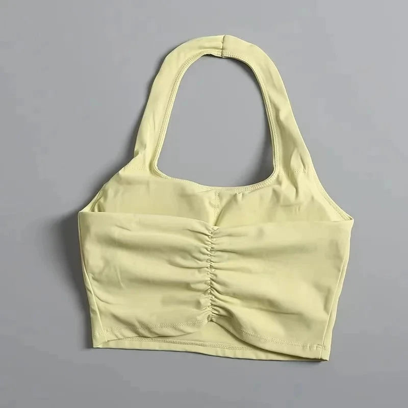 Fitness Bra Workout Tops Gym Fitness Sports Bras Sexy Athletic Sport Bra Women Backless Gym Yoga Crop Top Good Vibrations