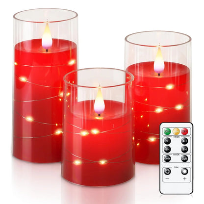 Electronic candles LED candles for home decoration LED light strips with remote control LED glass candles Christmas wedding part Good Vibrations