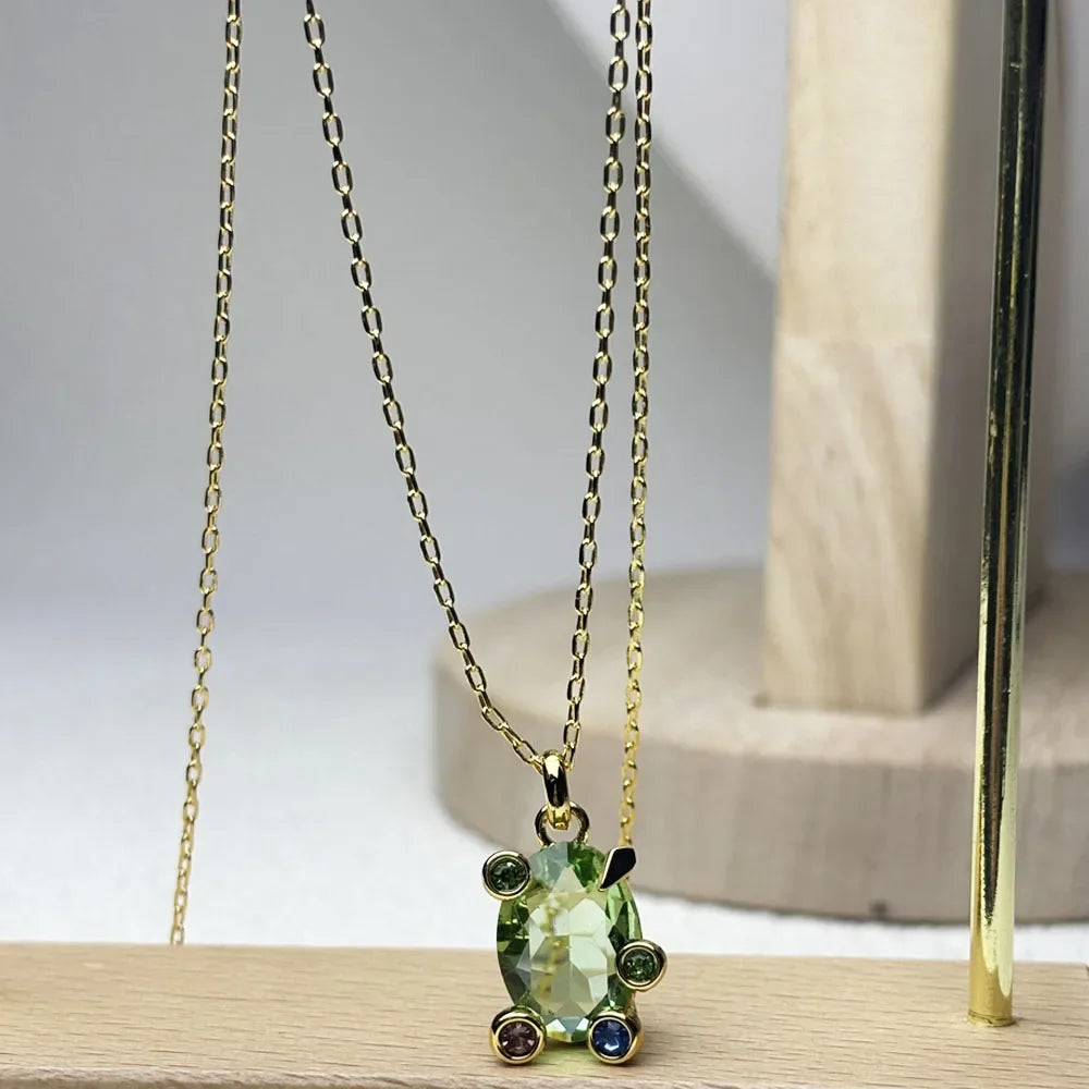 Charm 2025 New High Quality Crystal Fine Jewelry Set for Women Ambilight Candy Earrings Necklace Bracelet Romantic Gift Good Vibrations