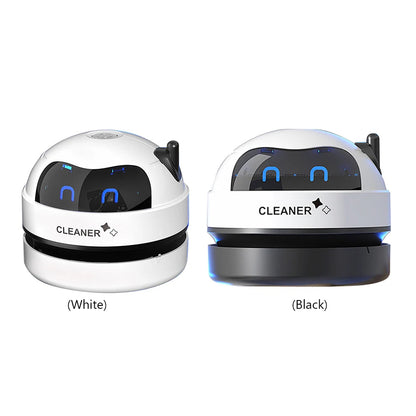 Desktop Vacuum Cleaner with Nozzle & Cleaning Brush USB Charging  Mini Desk Dust Vaccum Cleaner Good Gift For Kid Student Ofiice Good Vibrations