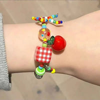 Colorful Beaded Bracelet for Women and Girls Y2K Fashion Cute Butterfly Bow Bead Sweet Star BraceletsKorean Jewelry Party Gift Good Vibrations