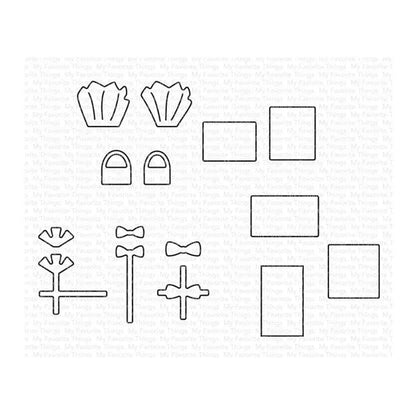 Party Decor Gift Galore Cutting Dies Clear Stamps Scrapbooking for July 2022 New Paper Making Words Embossing Frames Card Set Good Vibrations