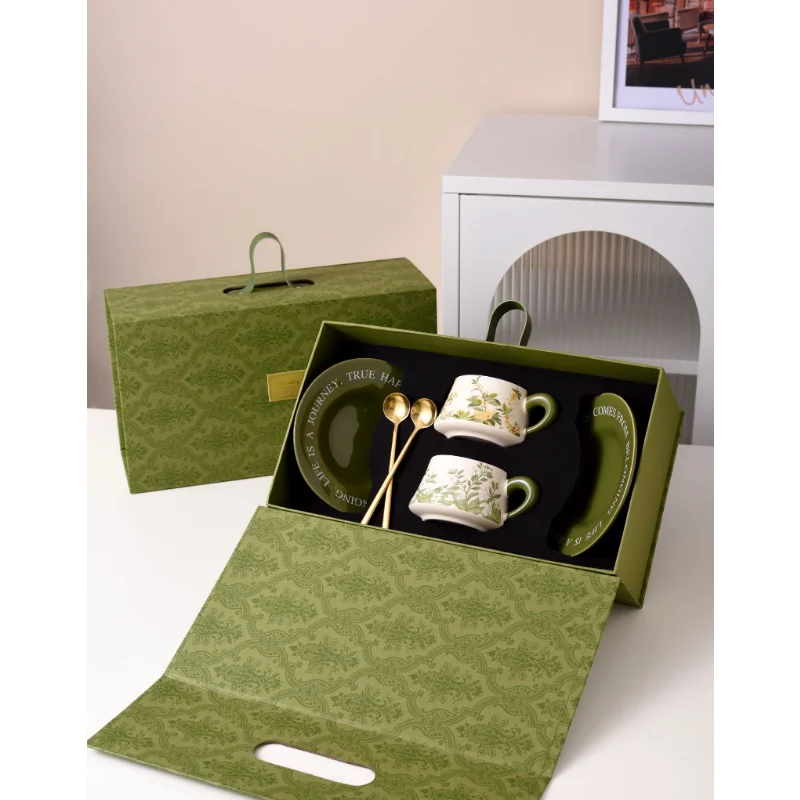 Coffee Cup Set Gift Box Packaging Opening Event Anniversary Company Gift Souvenir Water Cup Set Good Vibrations