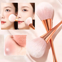 Rose Gold Powder Blush Brush Professional Make Up Brush Large Cosmetic Face Cont Cosmetic Face Cont Brocha Colorete Make Up Tool Good Vibrations