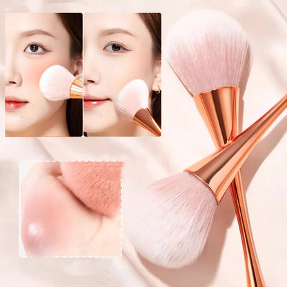 Rose Gold Powder Blush Brush Professional Make Up Brush Large Cosmetic Face Cont Cosmetic Face Cont Brocha Colorete Make Up Tool Good Vibrations