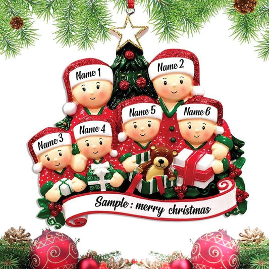 Christmas Pendant DIY Personal Family Christmas Decorations For Home 2023 Navidad Christmas Tree Hanging Ornament New Year 2024 Good Vibrations