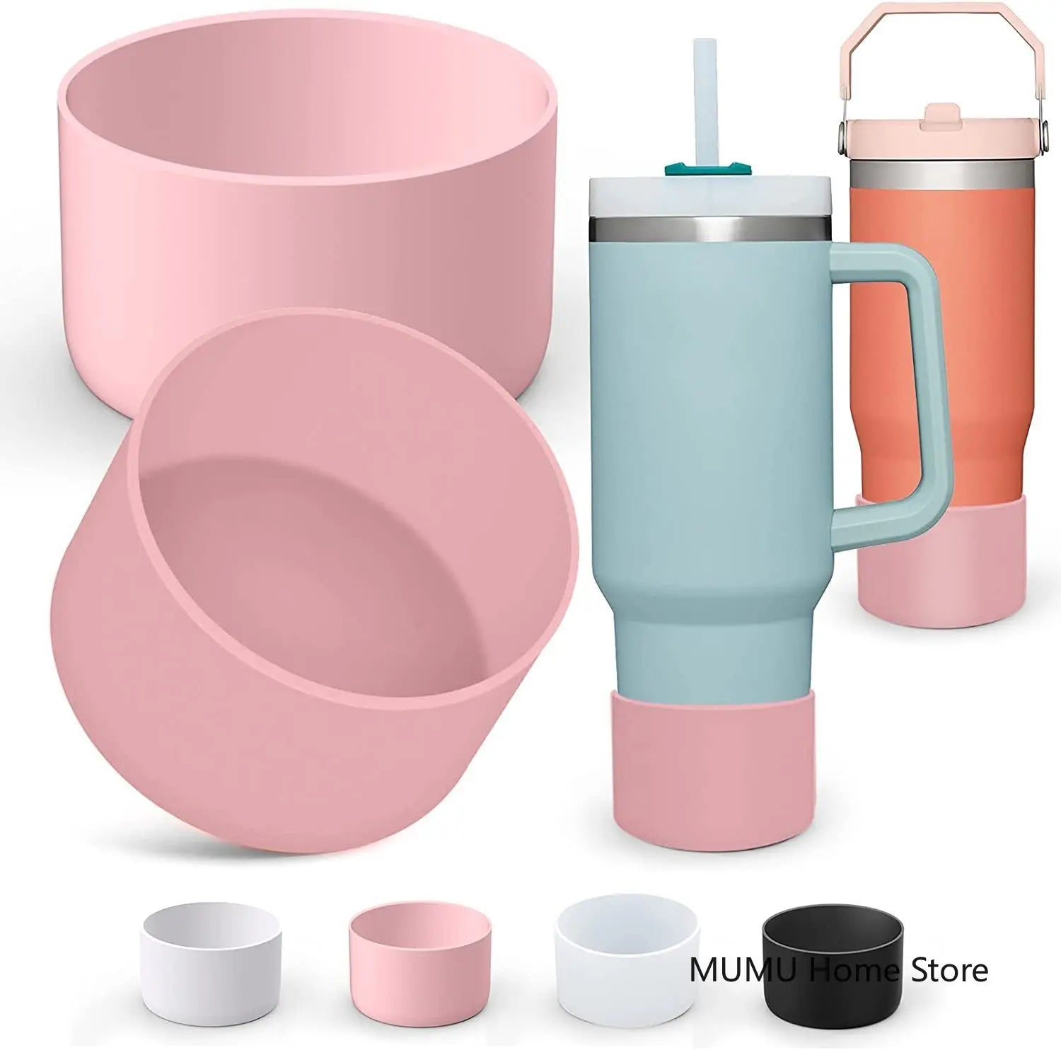 Silicone Insulated Cup Protective Sleeve For 40oz 30oz 20oz Water Bottle Silicone Boot Bottom Sleeve Cover Non-Slip Cup Sleeve Good Vibrations Adult Super Store