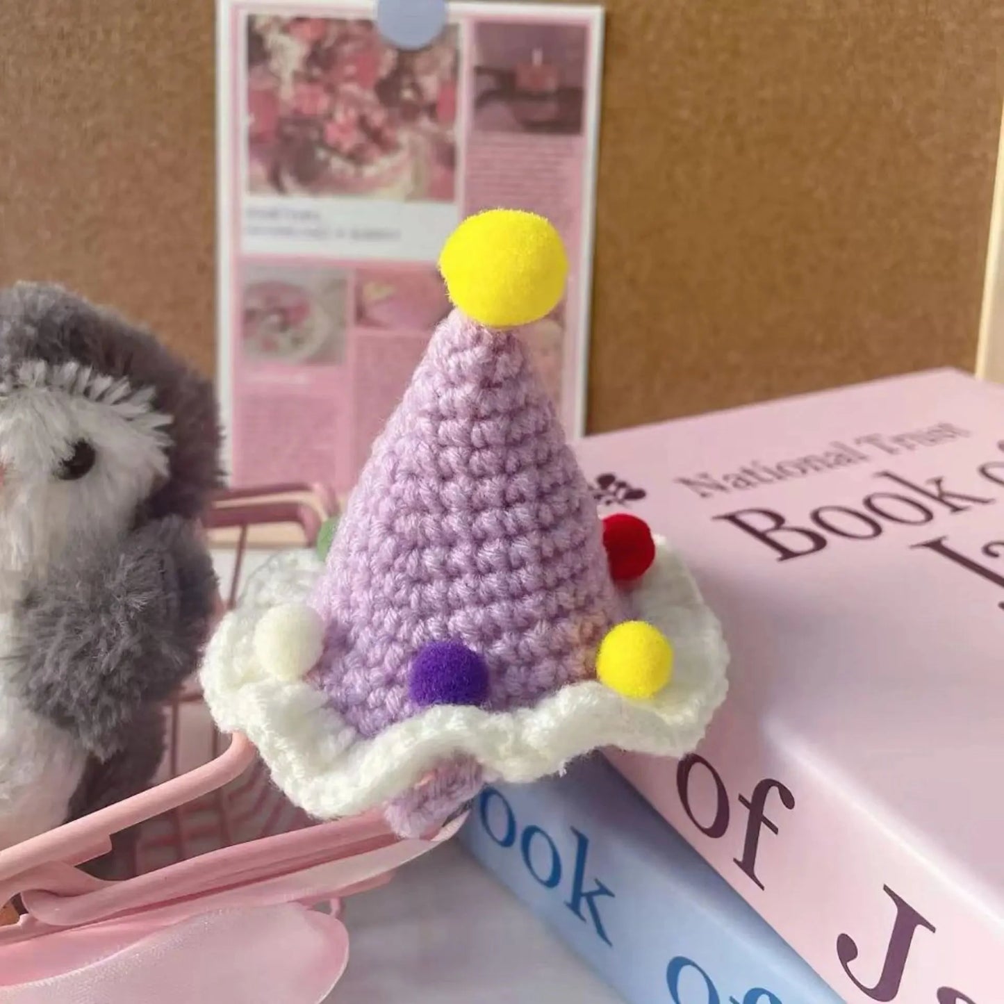 1pc Exquisitely Pet Hats Handmade Mini Pets Caps Crocheted Fashion Cats & Dogs Cute Pom-pom Photo Prop Pet Christmas Accessories Good Vibrations