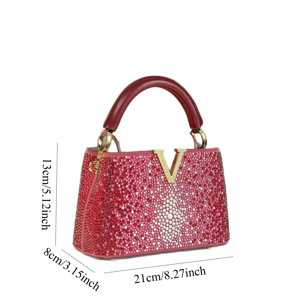 A High-end Rhinestone Handbags for Women, a New Stylish Bucket Crossbody Small Bags for Autumn and Winter 2025 Bolsa mujer сумка Good Vibrations