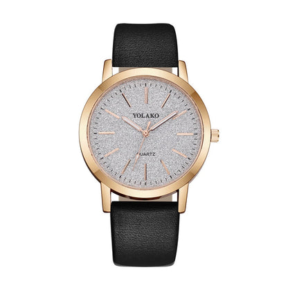 Fashion Women Leather Quartz watch Good Vibrations