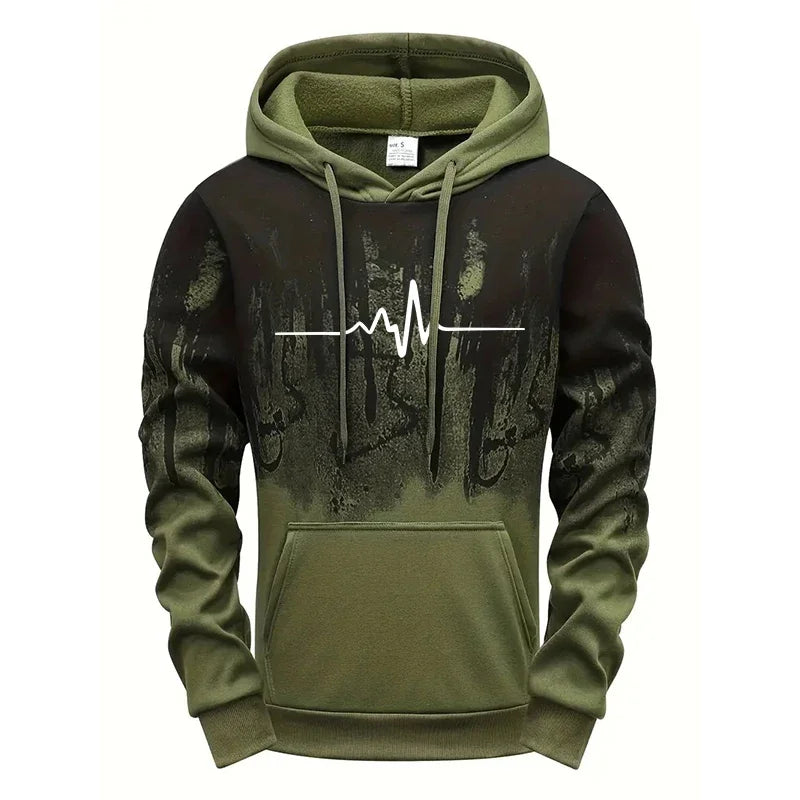 High Quality Men's Tracksuit Casual Jogging Men Versatile Sweatshirts Sweat Pants Fashion Comfort Daily Sports Simple Hoodie Set Good Vibrations