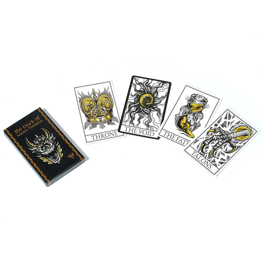Stained Tarot Cards High Quality 78-Card Deck Of Many Things Leisure Entertainment Game Card Gathering Divination Board Games Good Vibrations