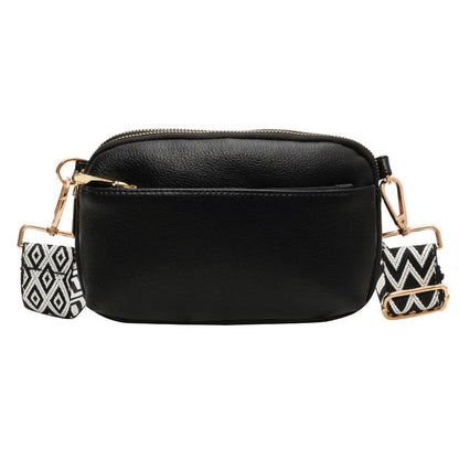 Motorcycle Simple Solid Color Crossbody Bag Shoulder Bag, Women Casual Handbag,Fashionable PU with Phon E Wallet Good Vibrations
