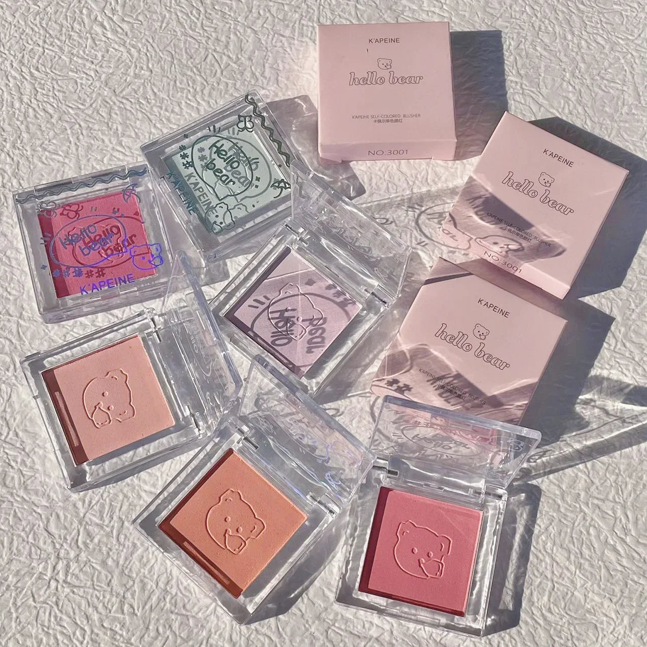 Natural Face Monochrome Blush Palette Rose Hawthorn Cheek Tint Blusher Powder Makeup Matte Peach Rouge Contour Shadow Palette Good Vibrations