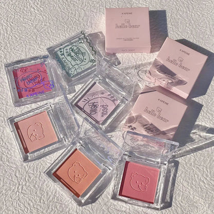 Natural Face Monochrome Blush Palette Rose Hawthorn Cheek Tint Blusher Powder Makeup Matte Peach Rouge Contour Shadow Palette Good Vibrations