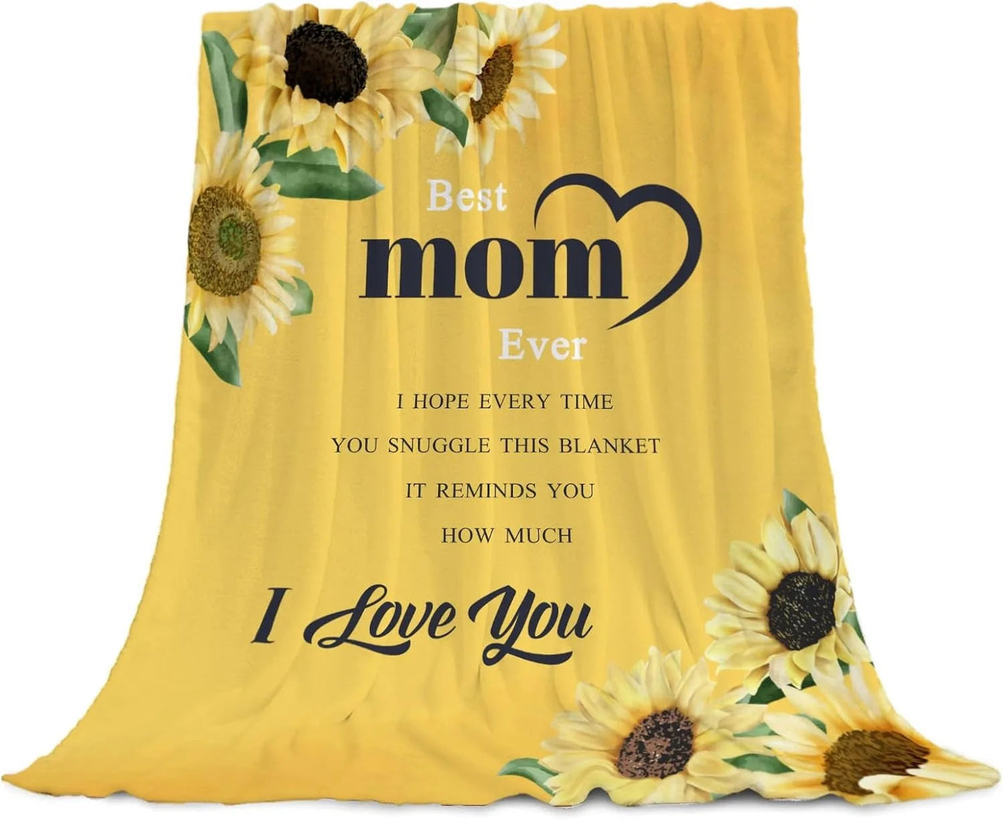 Gifts from Daughter Son for Mother's Day Birthday Mom Gifts Anniversary Unique Gifts for Mom Super Soft Flannel Throw Blankets Good Vibrations