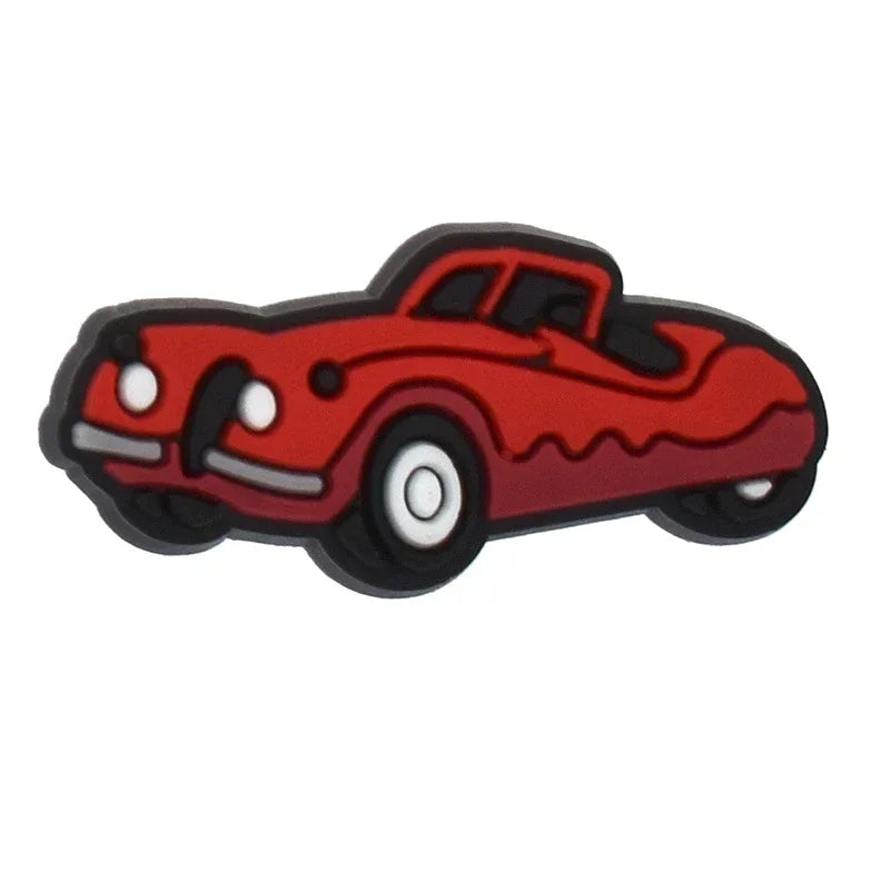 Shoe Charms for Crocs Accessories
 Sports Car Shoes Charm for Croc Decorations Pins Men Accessory Jeans Woman Clogs Clips Badges Good Vibrations