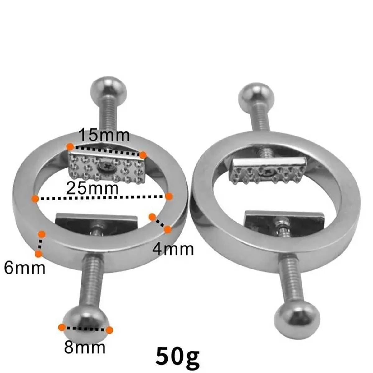 Non-Piercing Nipple Shields Rings Circle Clamps Nail Plate Breast Clamps with Internal Spike Sexy Body Jewelry Gift for Women Good Vibrations