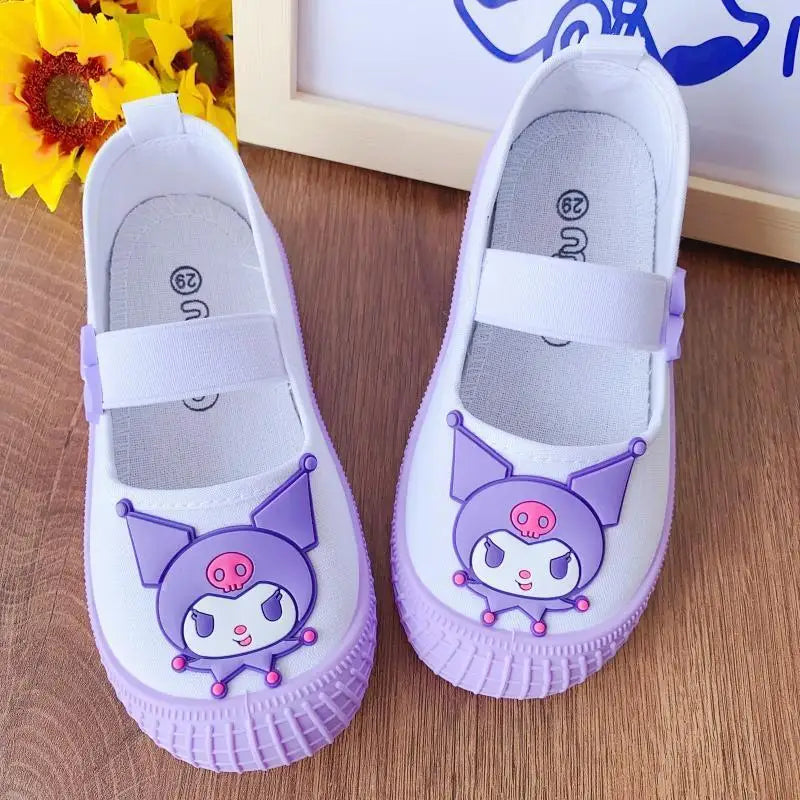 Sanrio series Kuromi My melody girl cute fashion cartoon creative exquisite comfortable soft sole casual sports canvas shoes Good Vibrations