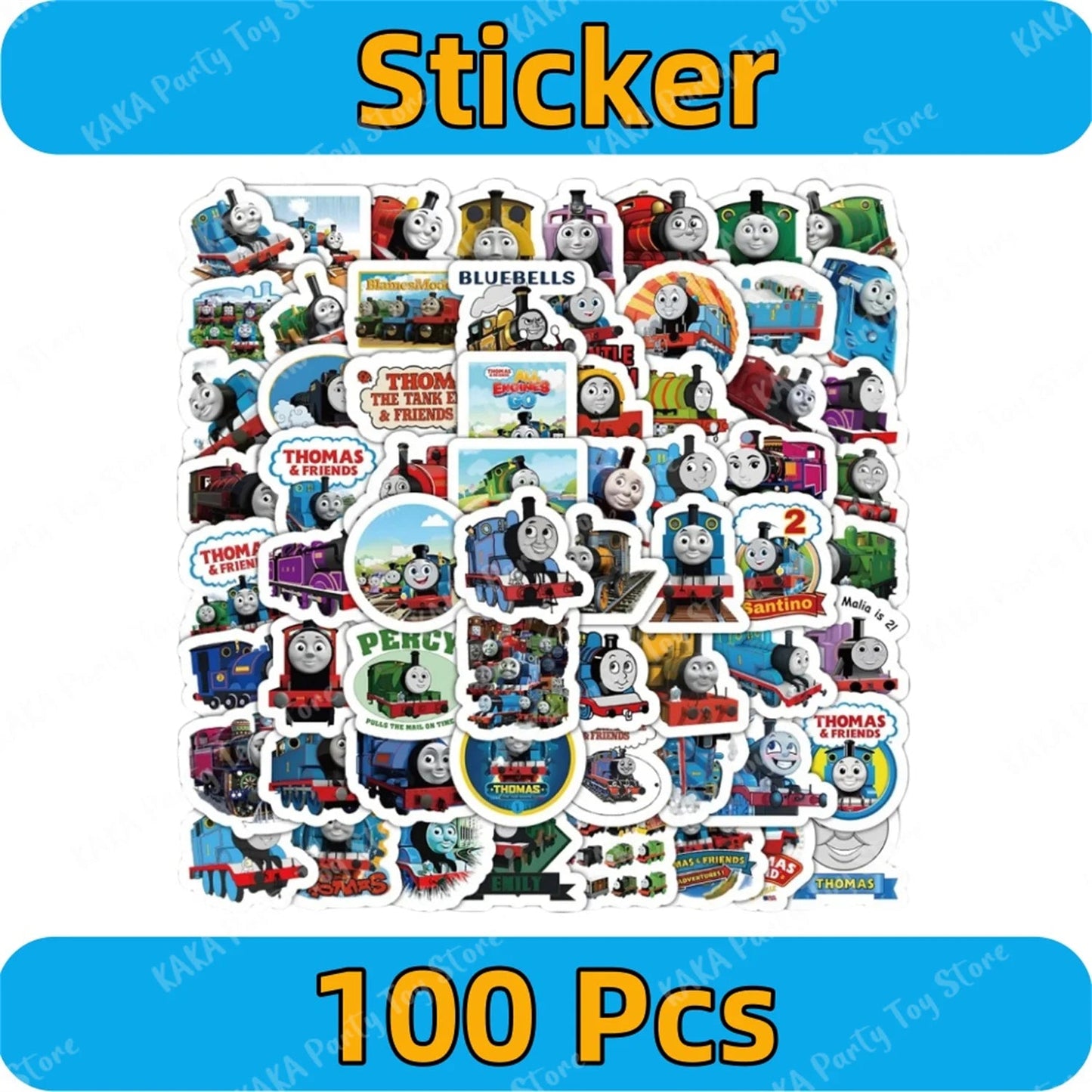 Thomas Birthday Decorations Cartoon Train Balloons Paper Tableware Stickers Backdrop For Kids Boy Girl Party Supplies Toy Gifts Good Vibrations