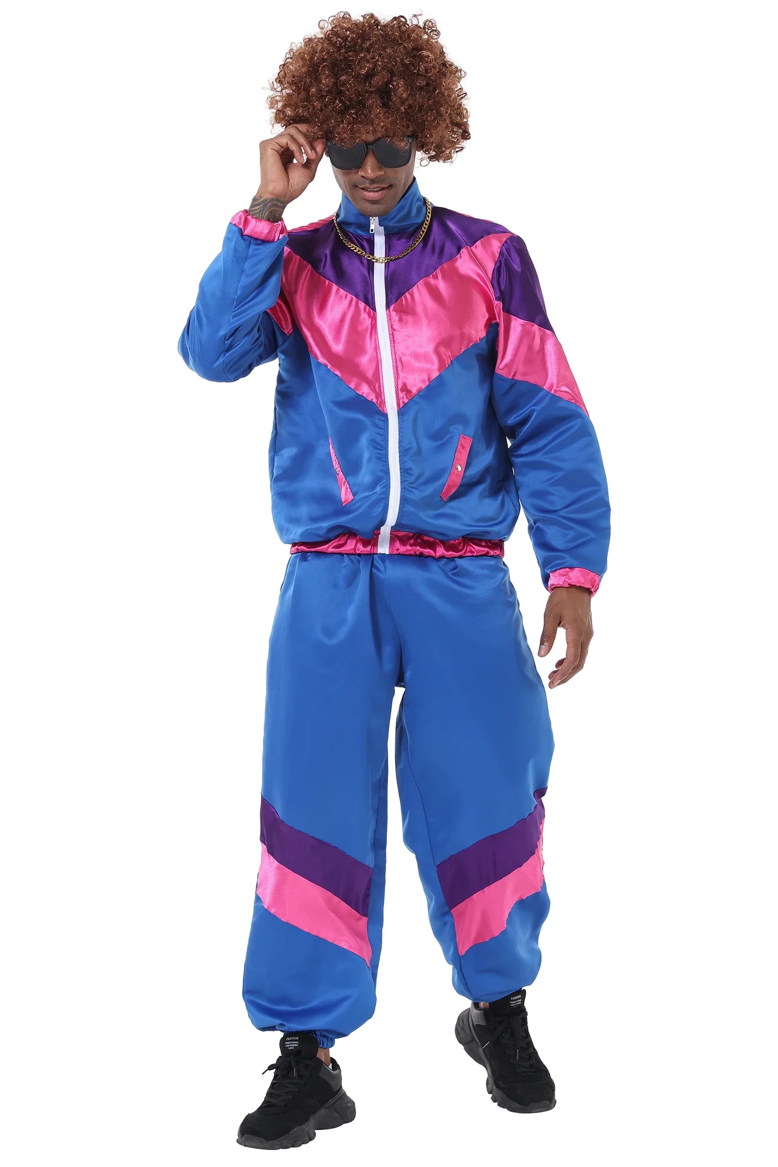 Couples Hippie Costumes for Women Male Vintage 70s 80s Rock Disco Cosplay Outfits Carnival Halloween Party Fantasia Dress Up Good Vibrations
