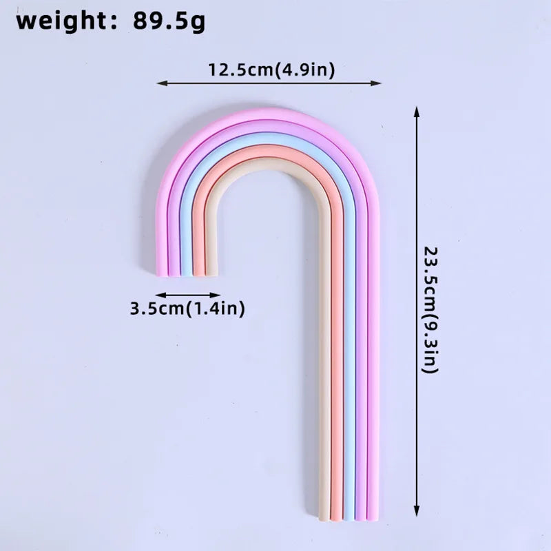 Rainbow Cake Toppers Cake Decorations for Wedding Baby Shower Girls Boys Rainbow Theme Birthday Party Supplies Good Vibrations