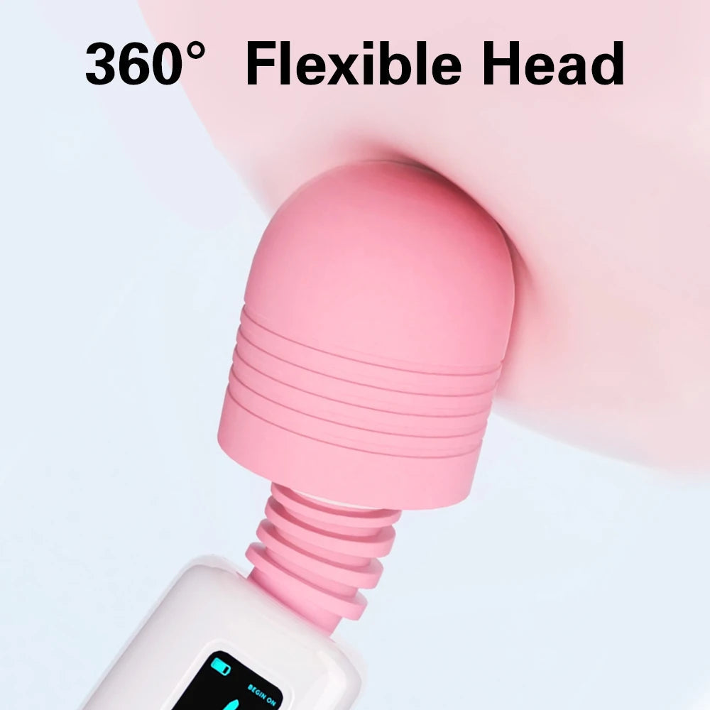 AV Vibrator for Women Clitoris Stimulator Heating Powerful Female G spot Massager Digital Display USB Rechargeable Sex Toy Adult Good Vibrations Adult Super Store