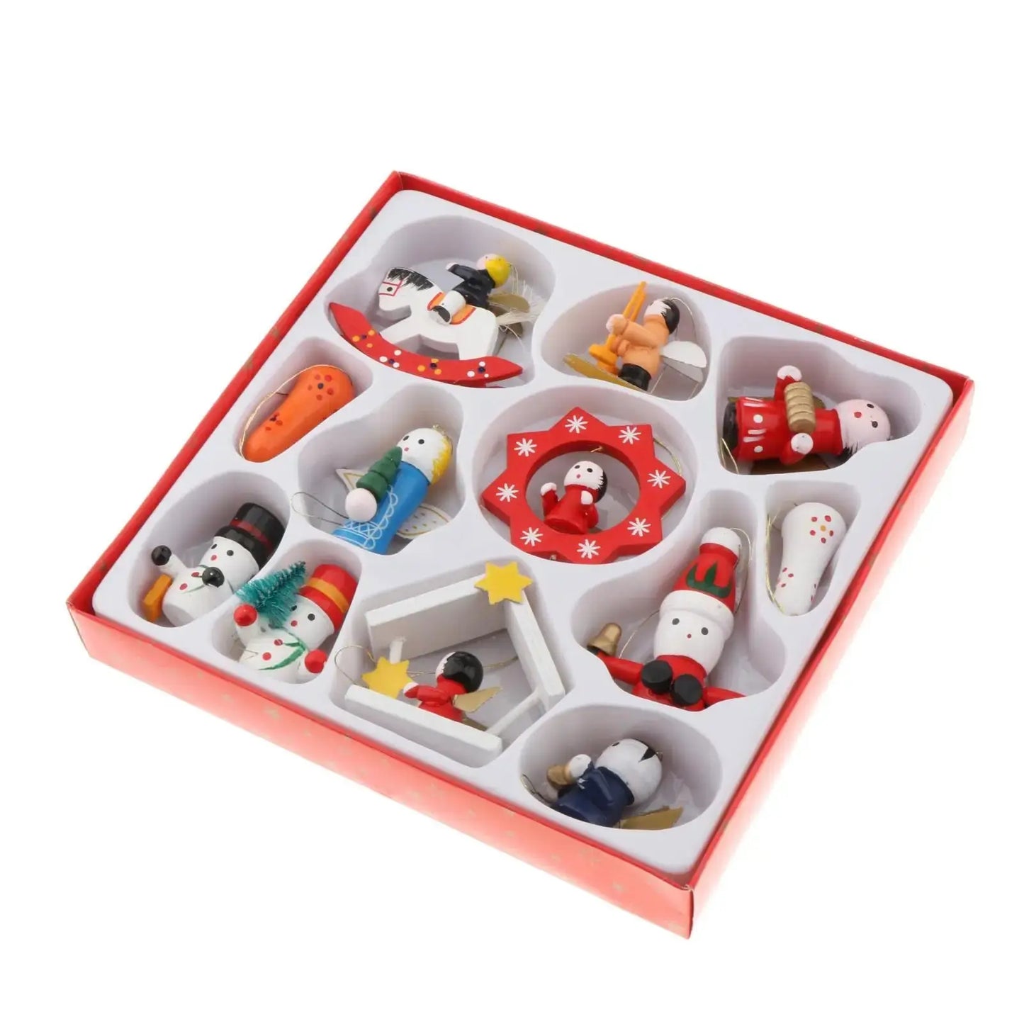 A Christmas Box Christmas Trees Hanging Santa Crafts Ornaments Family Friends Trees Charms Decorations DIY Keychain Pendants Good Vibrations