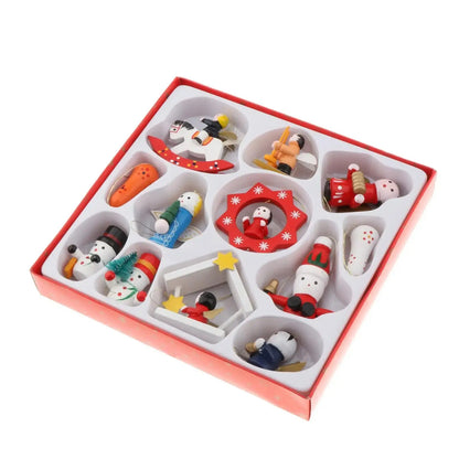 A Christmas Box Christmas Trees Hanging Santa Crafts Ornaments Family Friends Trees Charms Decorations DIY Keychain Pendants Good Vibrations