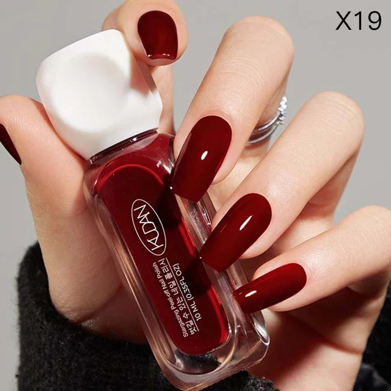 10ml Peel Off Water-Based Starry Nail Polish Fast Drying Long-Lasting Healthy And Brightening Effect No Need Lamp Cure Good Vibrations