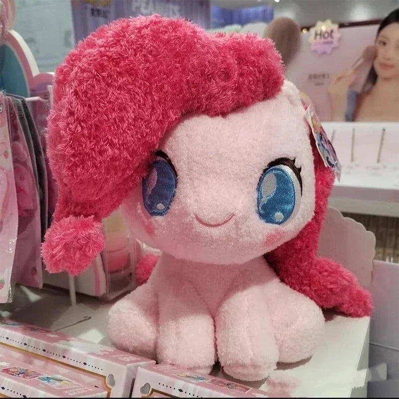My Little Pony Plush Doll Pony Baby Li Series Q Edition Sitting Dolls Cartoon Soft Ornament for Girls' Birthday Companion Gifts Good Vibrations