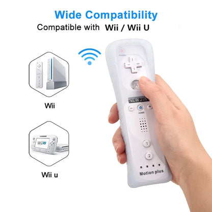 1 Set/2 Set Remote Controller with Nunchuck Controller for Wii Games Control for Wii Console Wireless Gamepad with Motion Plus Good Vibrations