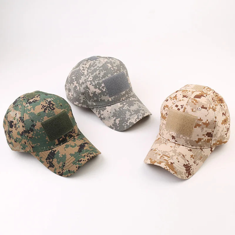 Outdoor camouflage hat Baseball hat Hunting hat Sports hat Bicycle hat Men Women Adult hat Duck tongue hat with curved brim Good Vibrations
