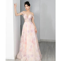 Plus Size Long Evening Dress Exquisite 3D Flowers Prom Dresses Luxury Off Shoulder Formal Occasion Dresses Women Party Dress Good Vibrations