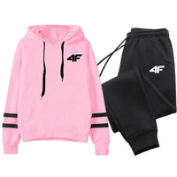 Hot Sales Women's Tracksuit Hoodies Stripe Casual Single Piece Sweatshirts and Daily Sweatpants Comfort Outdoor Jogging Sports Good Vibrations